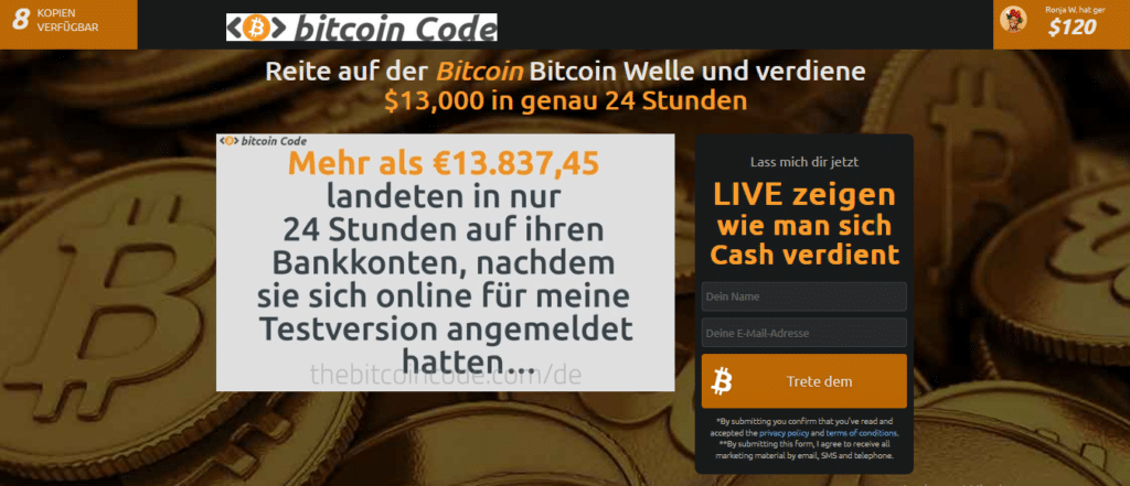 Bitcoin Code Erfahrungen